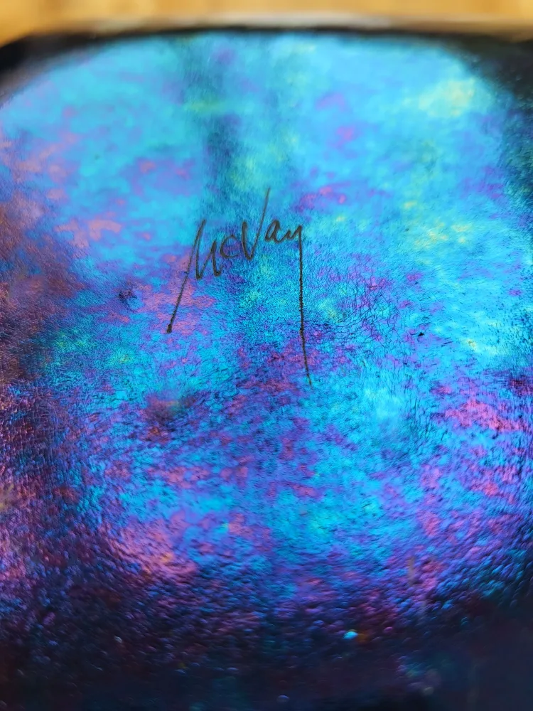 Iridescent Plate, by Artist Kurt McVay image indicator(2)