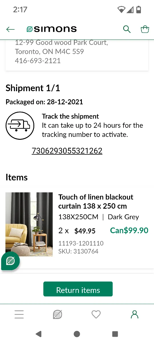 Simons curtain panels w/ curtain Rod image indicator(4)