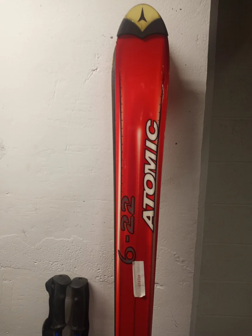 Atomic Carv 6-22 Skis with Ski Poles thumbnail