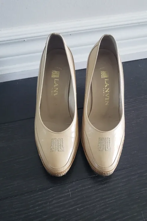 Lanvin Leather Espadrille Wedge Heels image indicator(3)