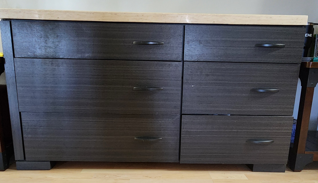 Dark Wood Dresser and Nightstand Set - photo 2