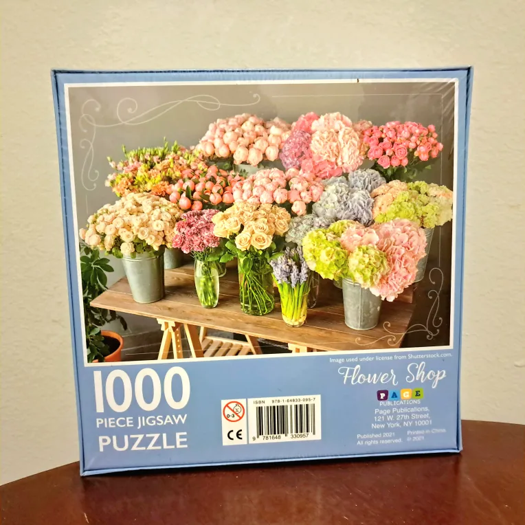 NEW 1000 Piece Flower Shop Jigsaw Puzzle image indicator(4)