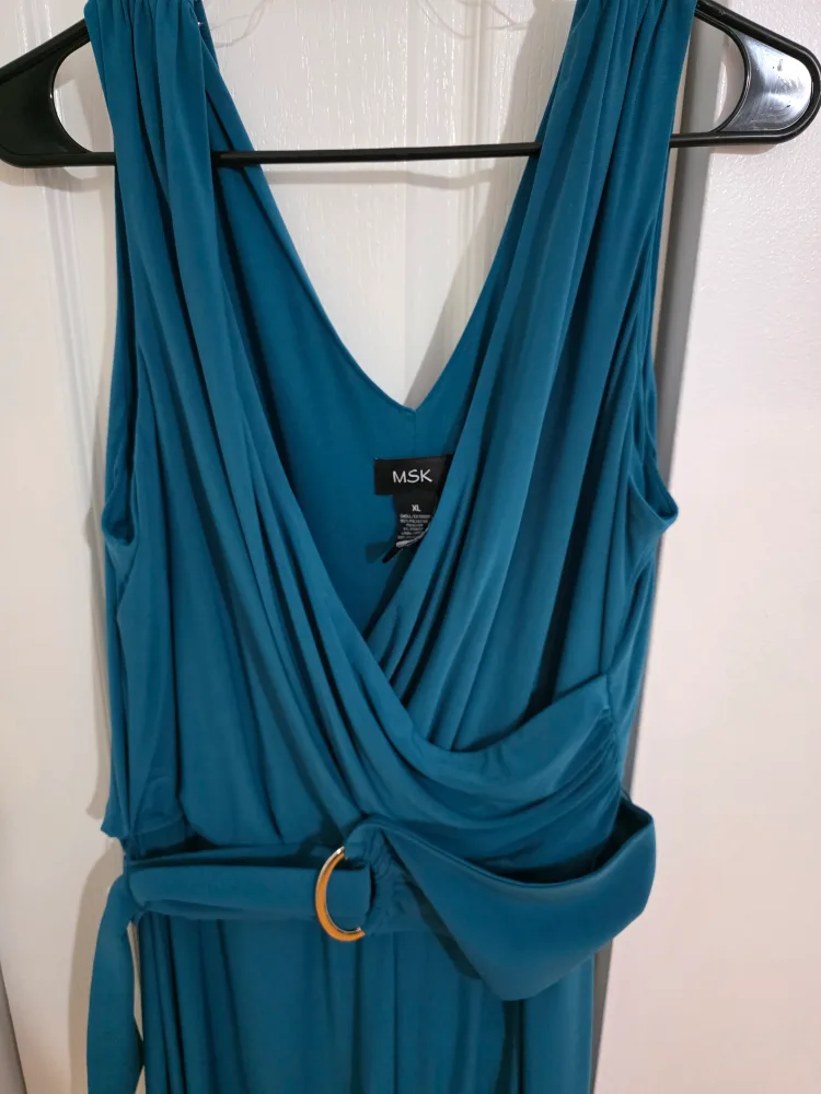 Teal Sleeveless jumpsuit image indicator(2)