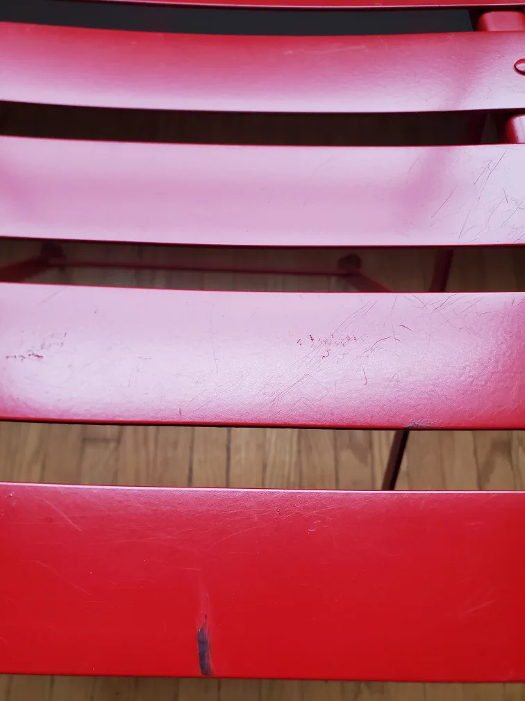 💚 Red Metal Chair 🥕 image indicator(3)