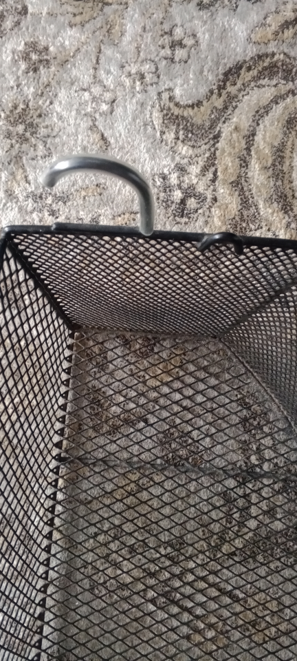 Black Metal Mesh Basket - photo 3