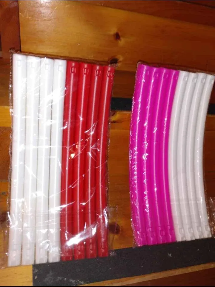 new hula hoops red white or pink white 31 inch kids toys image indicator(2)