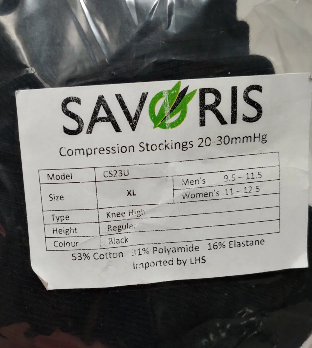 Black Compression Socks (Size XL) image indicator(2)