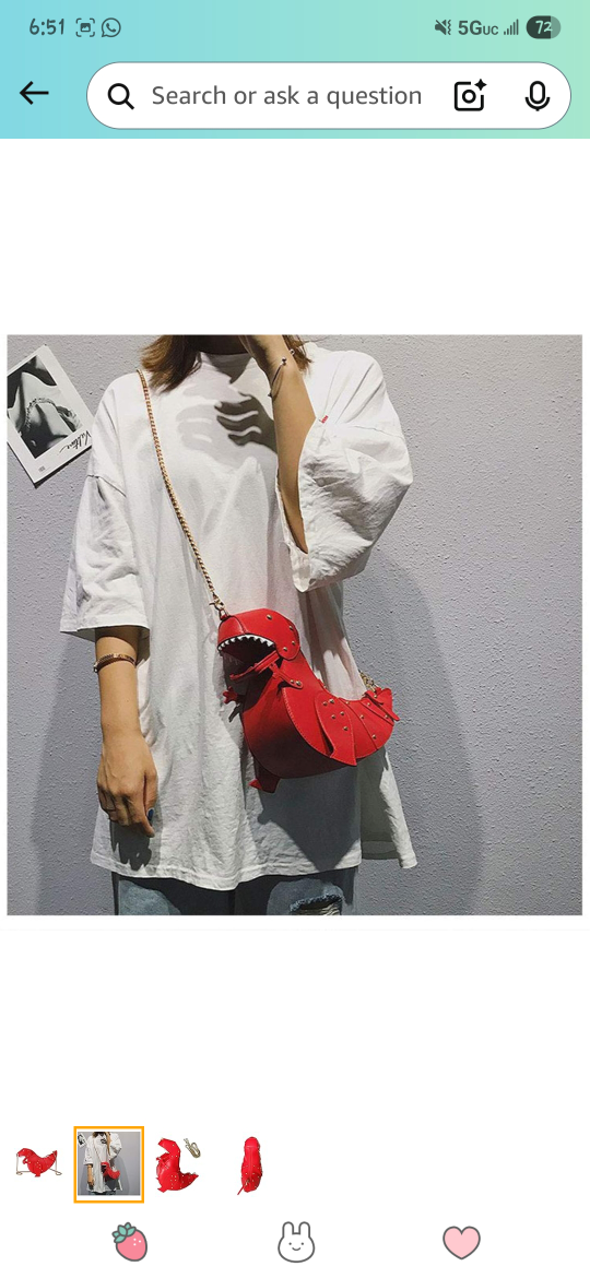Dinosaur-Shaped Shoulder Bag - photo 4