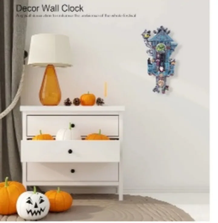 Halloween Themed Wall Clock image indicator(4)