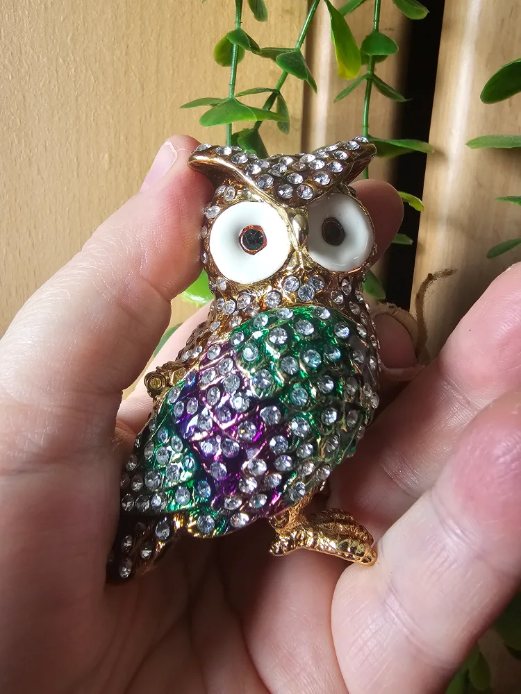 Jeweled Owl Trinket Box thumbnail