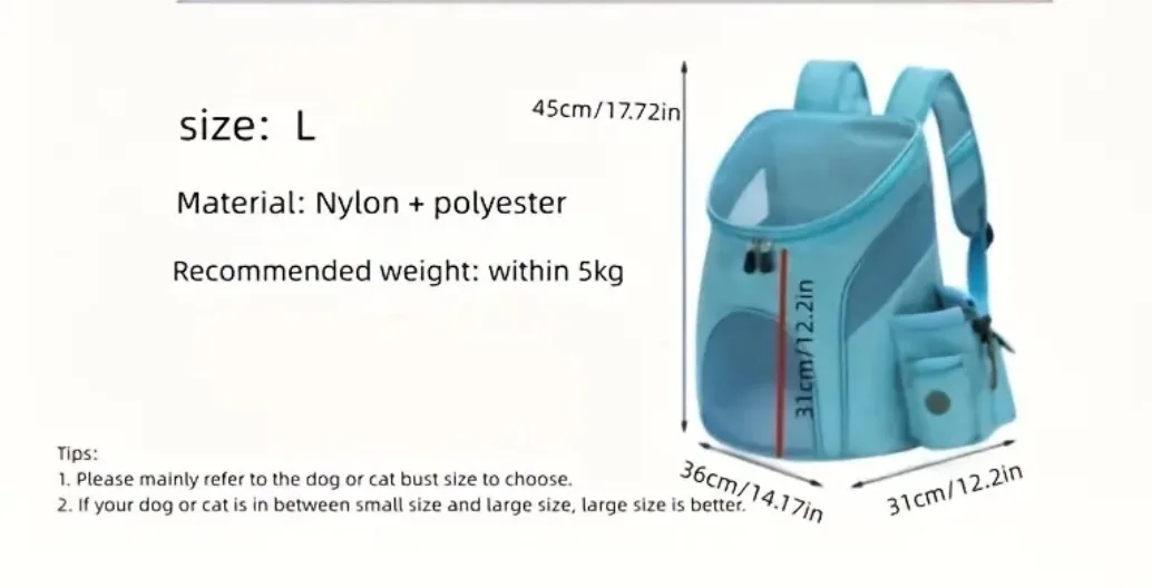 Pet Carrier Backpack image indicator(2)