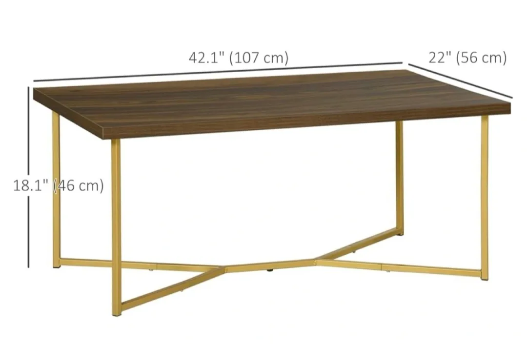 Coffee Table with Gold Legs image indicator(2)