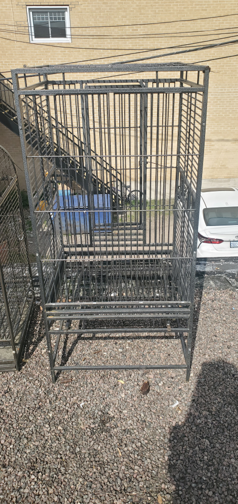 Large Bird Cage - Black Metal