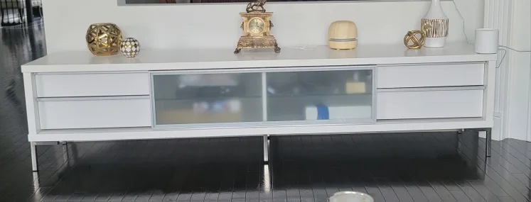 White TV Stand thumbnail