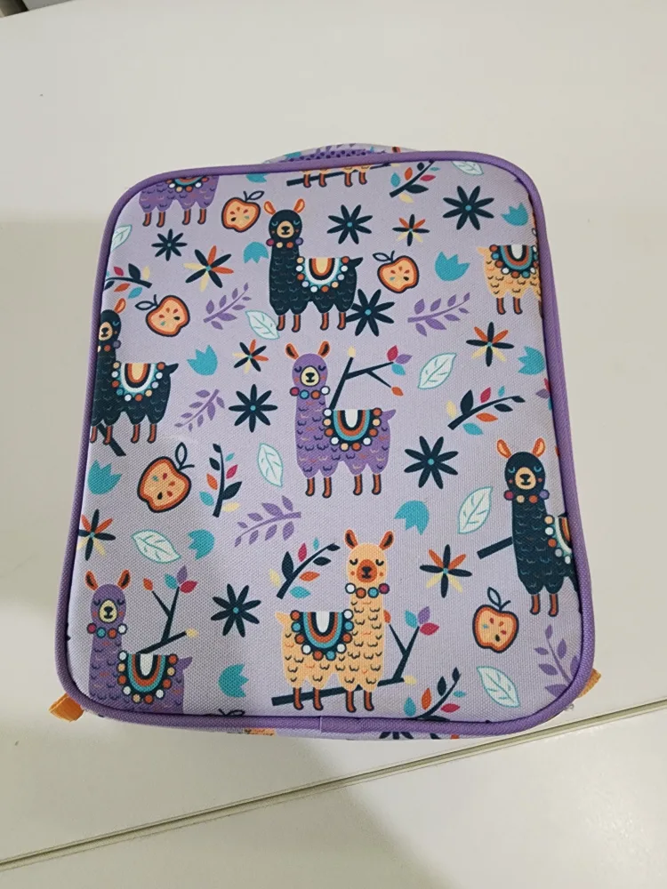 Llama Print Lunch Box with Water Bottle #freecycle image indicator(2)