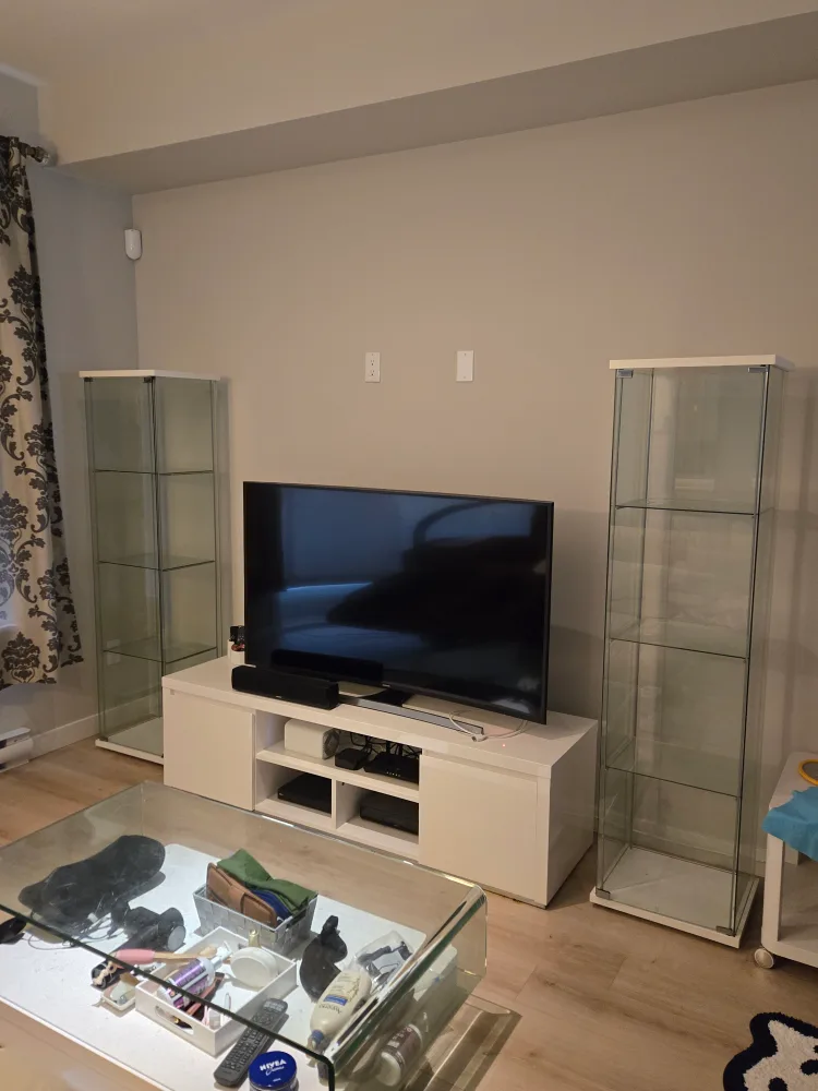 IKEA DETOLF Glass Display Cabinets (Set of 2) thumbnail