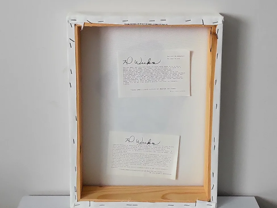 Deidre Wicks hand embellished Giclee of Pug Art. 12 x 16 inches image indicator(6)