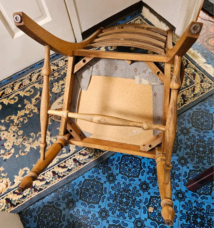 Vintage Wooden Armchair image indicator(3)