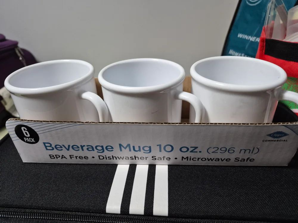 Set of 3 White Beverage Mugs thumbnail