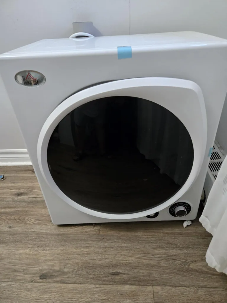 portable HOMCOM Compact Clothes Dryer - White🥕 image indicator(2)