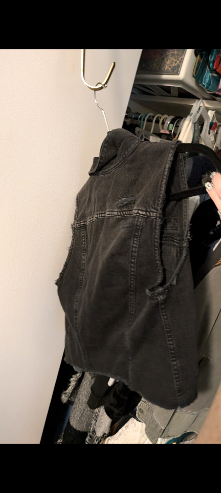 Black Denim Vest - photo 2