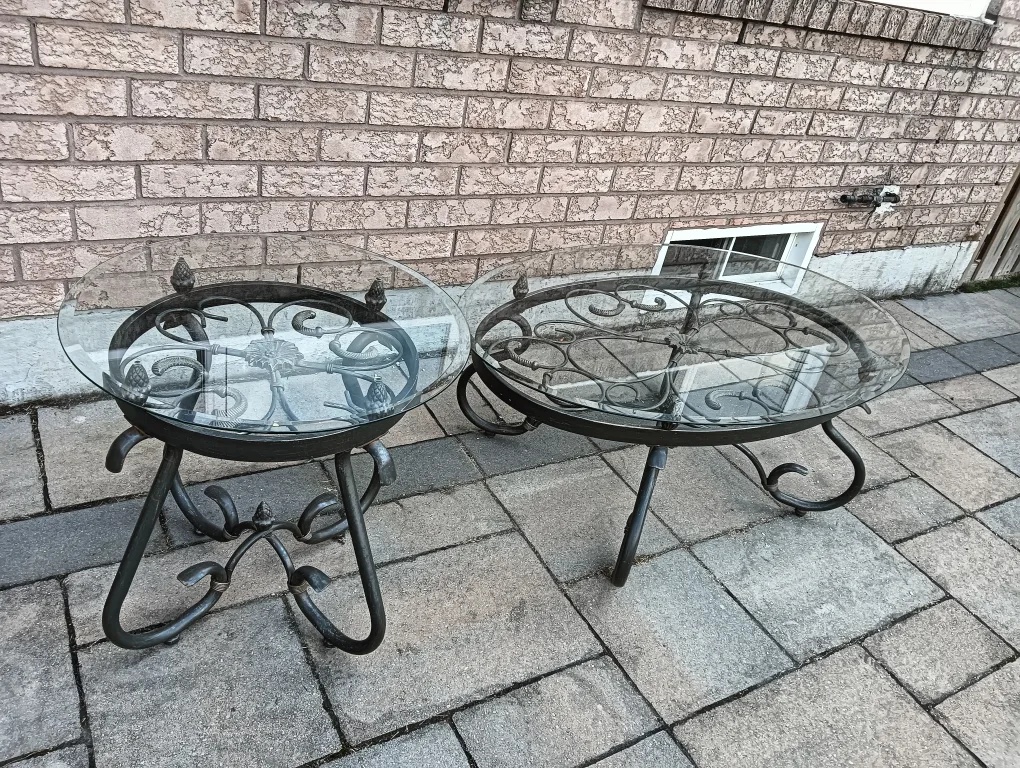 Glass Top Coffee Table and Side Table Set thumbnail