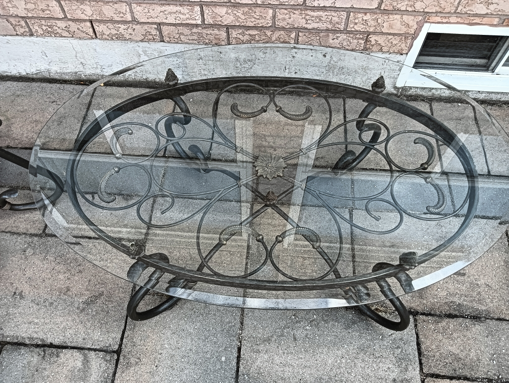 Glass Top Coffee Table and Side Table Set - photo 4