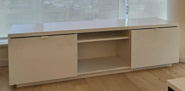 IKEA BYÅS TV Console - White thumbnail