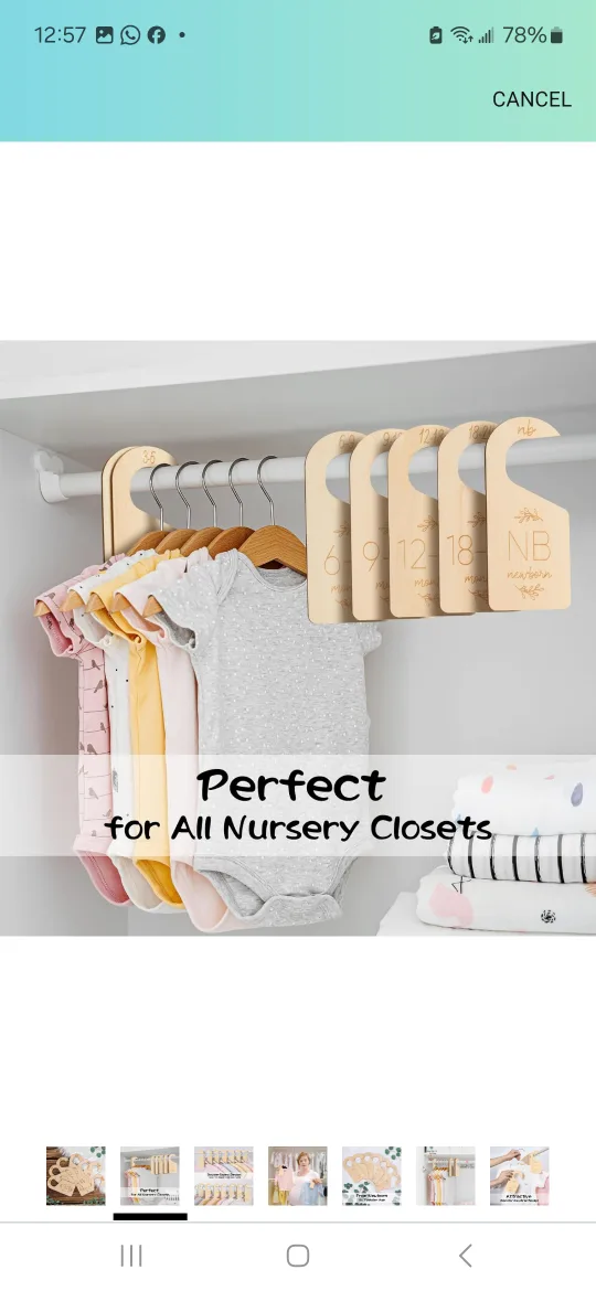 Wooden Closet Dividers for Baby Clothes image indicator(2)