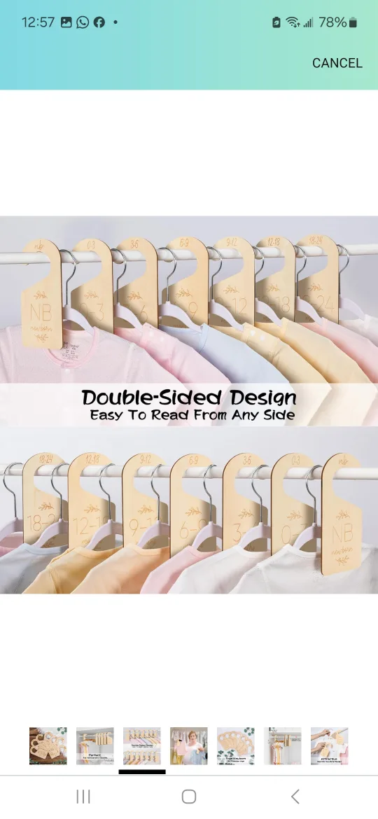 Wooden Closet Dividers for Baby Clothes image indicator(3)