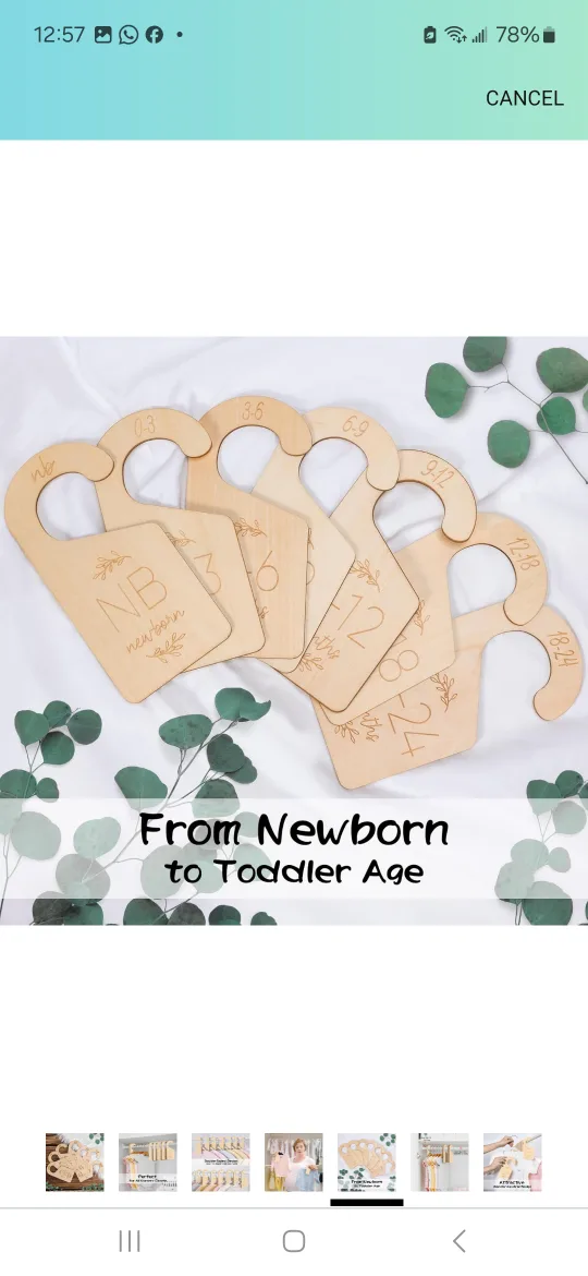 Wooden Closet Dividers for Baby Clothes image indicator(4)