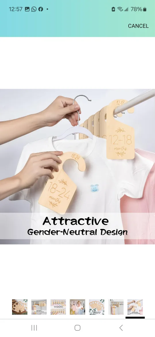 Wooden Closet Dividers for Baby Clothes image indicator(6)