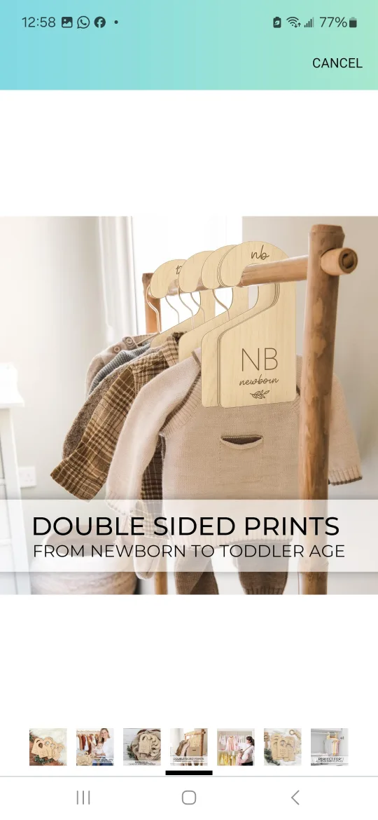 Wooden Closet Dividers for Baby Clothes image indicator(7)