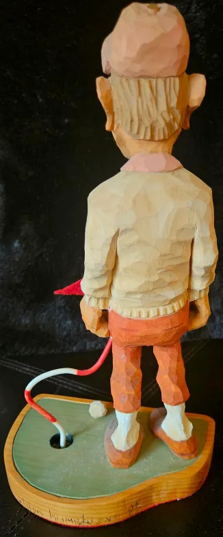 Hand Carved Golfer Figurine  ✨️ image indicator(5)