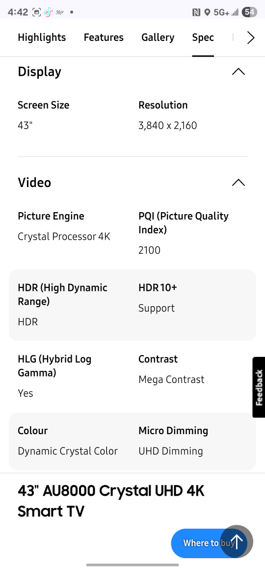 Samsung Crystal UHD 4K Smart TV - photo 3