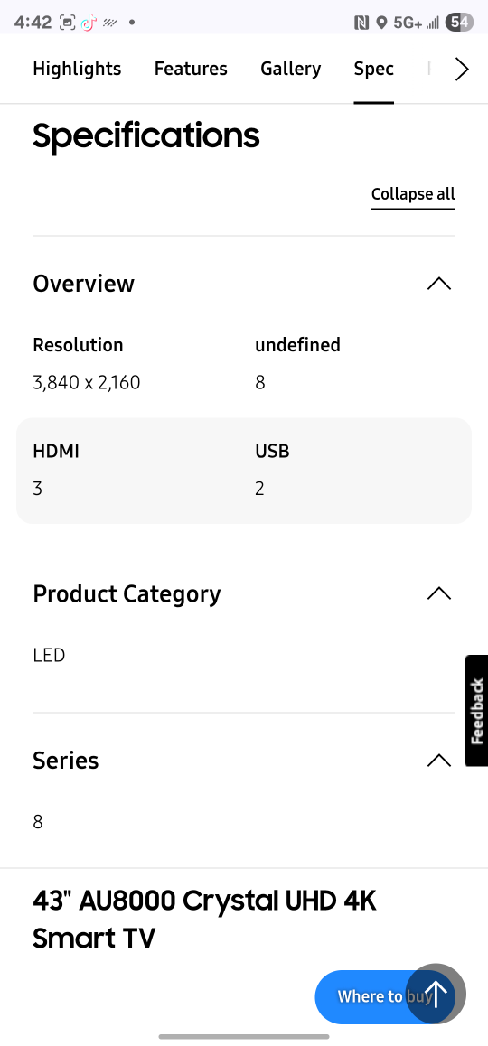Samsung Crystal UHD 4K Smart TV - photo 4