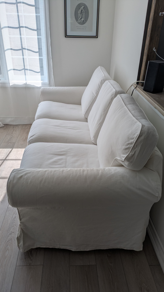 UPPLAND IKEA White 3-Seat Sofa - photo 2