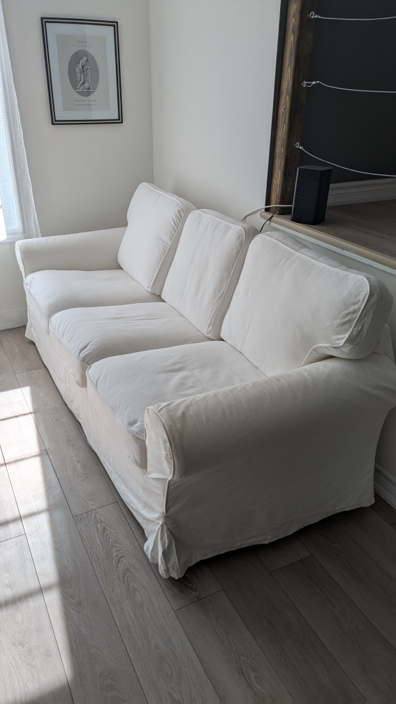 UPPLAND IKEA White 3-Seat Sofa - photo 3