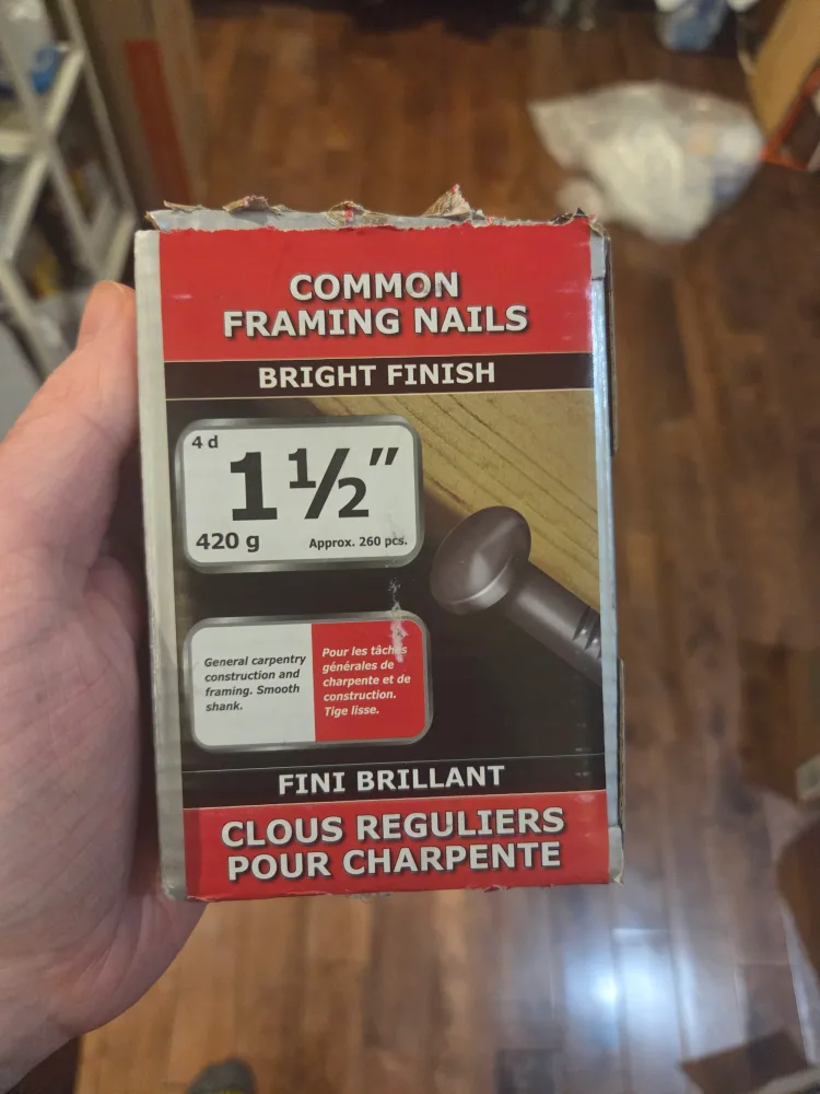 box of nails only a few used thumbnail