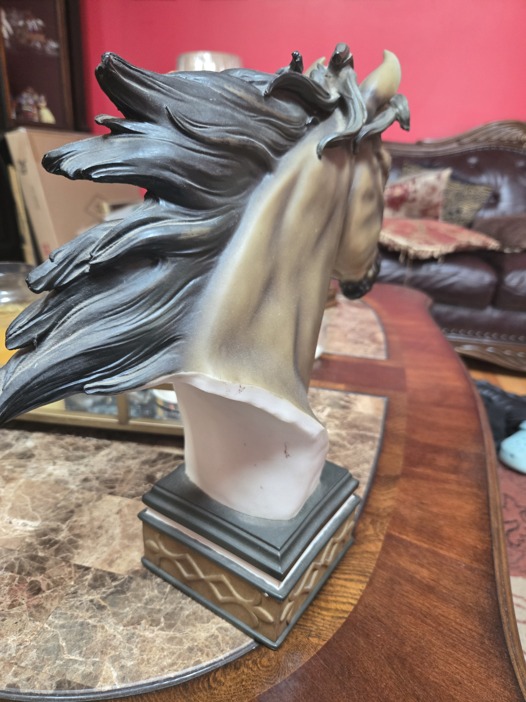 Horse Head Bust Statue - photo 2