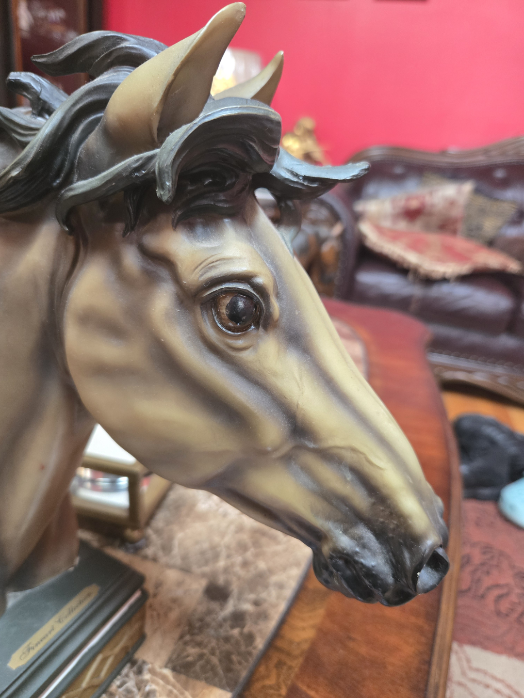 Horse Head Bust Statue - photo 3