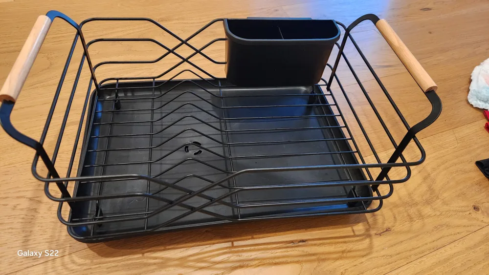 Black Metal Dish Rack thumbnail