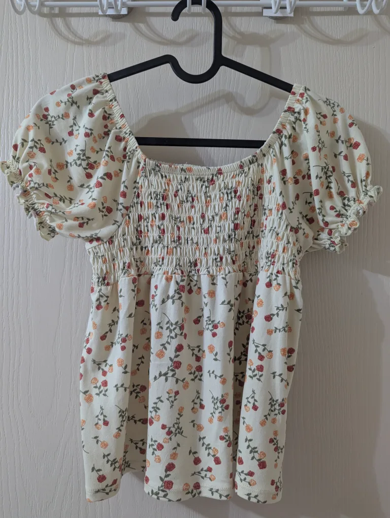 Girls Rose Floral Top thumbnail