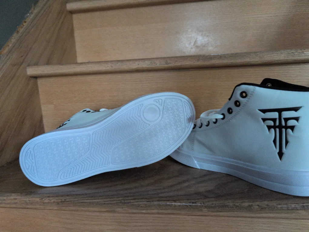 LH White High-Top Sneakers image indicator(2)