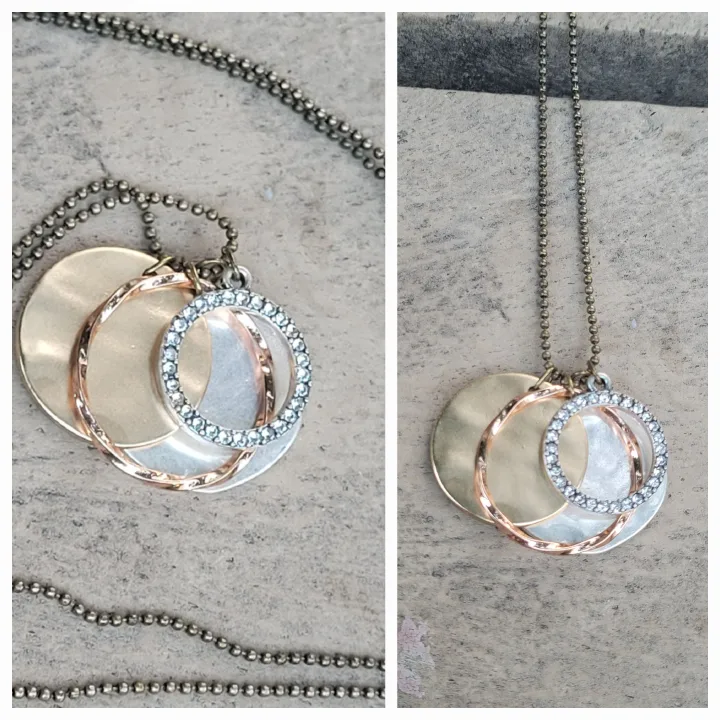 Multi-Charm Pendant Necklace (long long) thumbnail