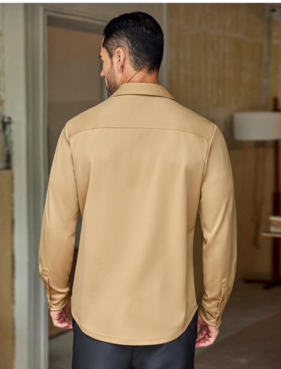 Mens Long Sleeve Casual Button Down Shirt - photo 5
