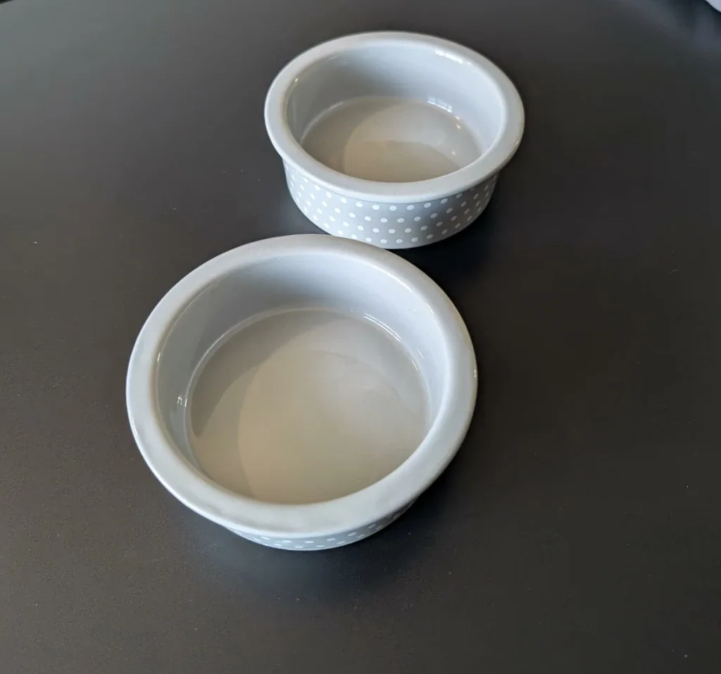 Pair of Small Whisker City Cat Bowls (read bio) image indicator(2)