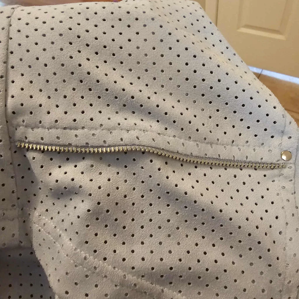 Light Blue Vex Collection Women's Suede Waterfall Jacket image indicator(9)