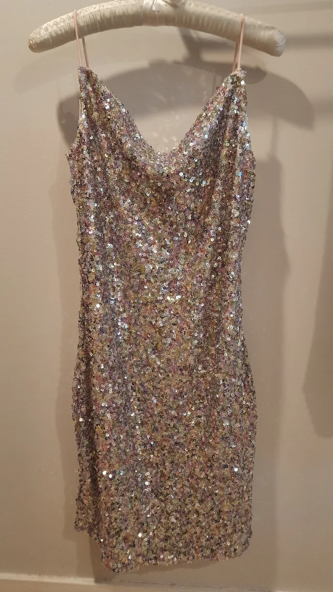 Shiny Cocktail Dress - Size M thumbnail