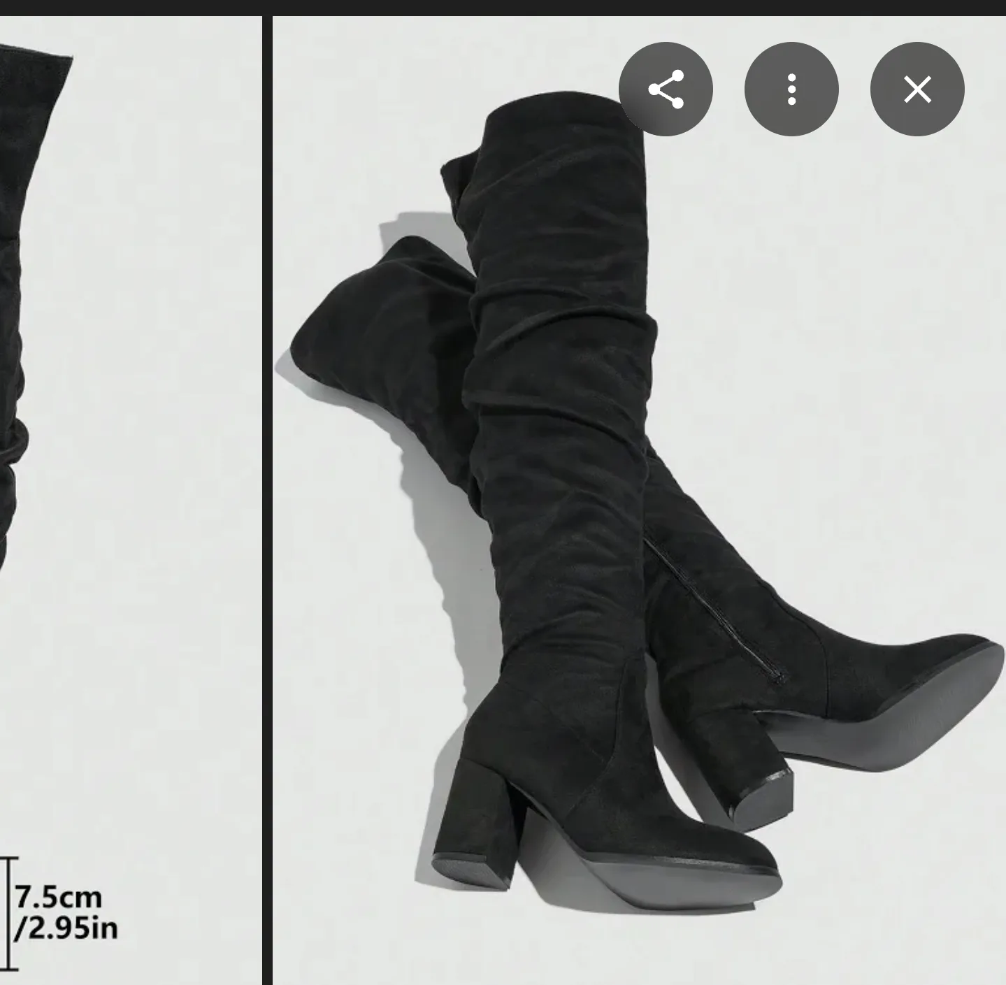 Over-the-Knee Black Boots image indicator(3)